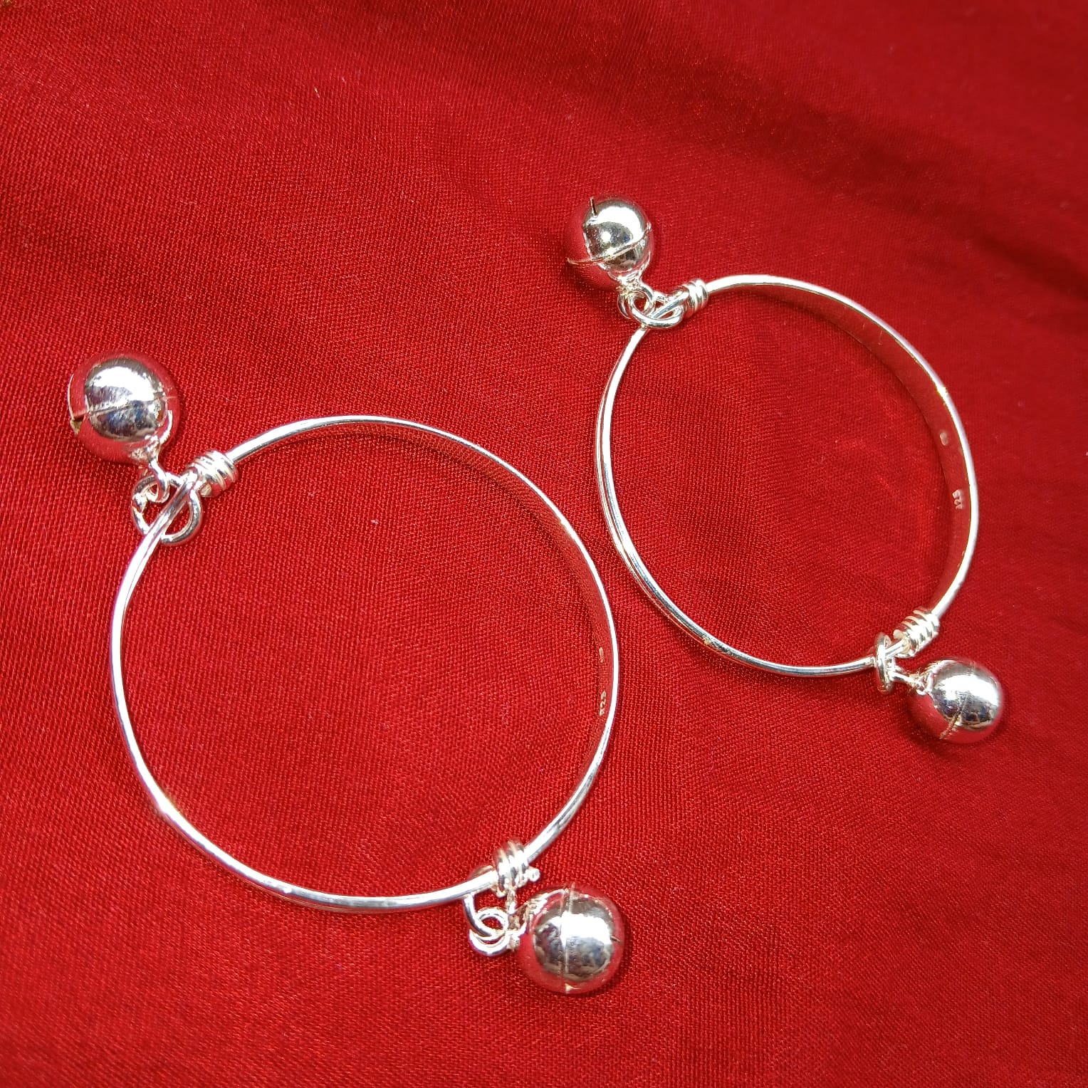 925 PURE SILVER BABY BANGLE